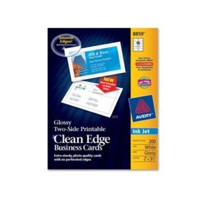 Tarjeta de Presentación Dos Caras Brillantes