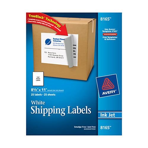 Label Avery #8165