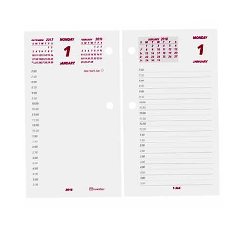 Calendario #7 Ingles Brown Line 2019 - Imagen 2
