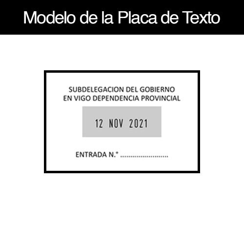 Sello Cuadrado P-35 Fechador - Imagen 2