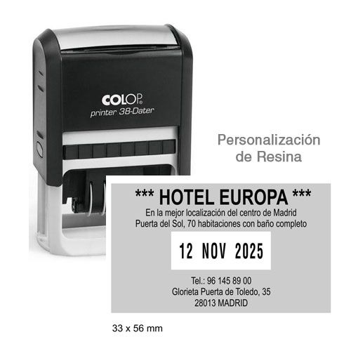 Sello Rectangular Fechador P-38D - Imagen 4