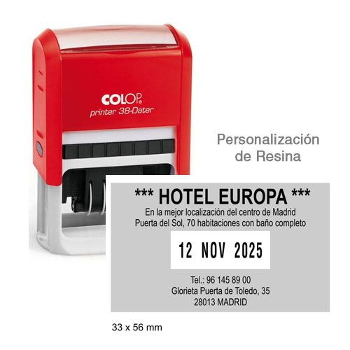 Sello Rectangular Fechador P-38D - Imagen 3