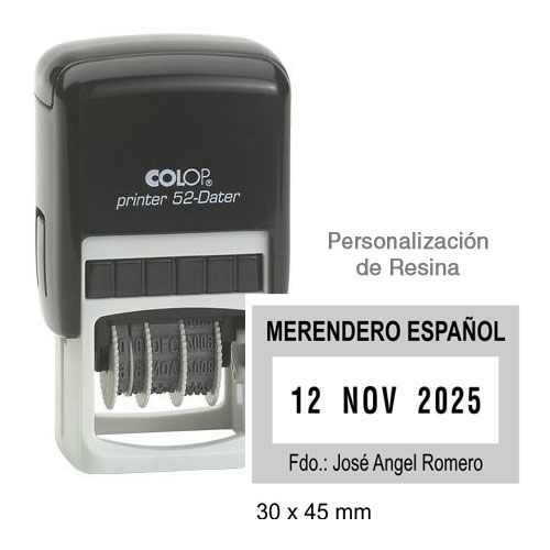 Sello Fechador Rectangular P-52D - Imagen 2
