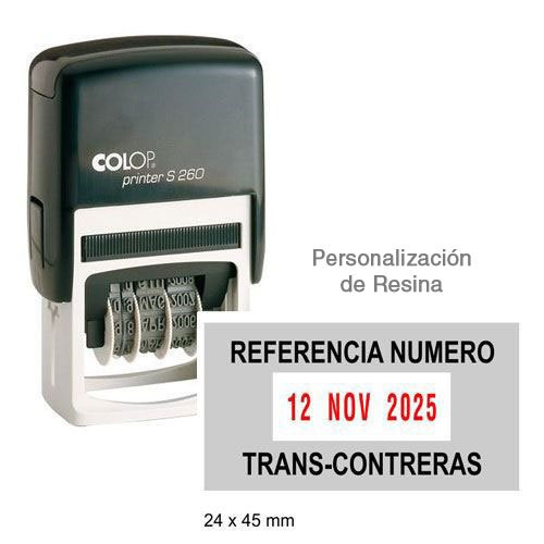 Sello Rectangular Fechador S-260 - Imagen 2