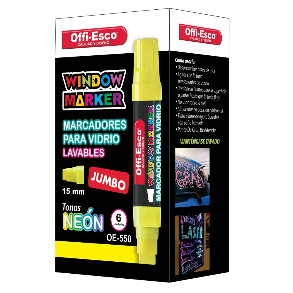 Marcador Jumbo para Vidrio