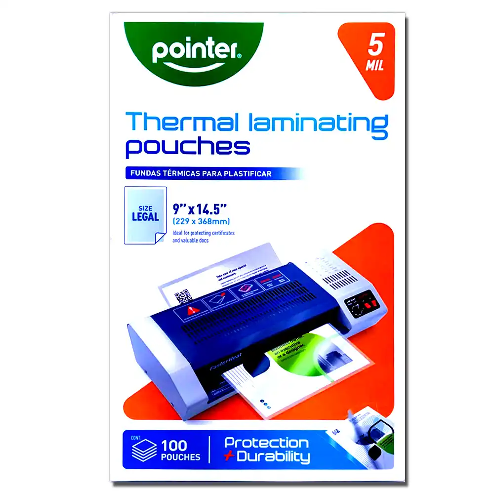 Láminas para Plastificar Legal Pointer