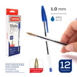 Bolígrafo  azul Corona